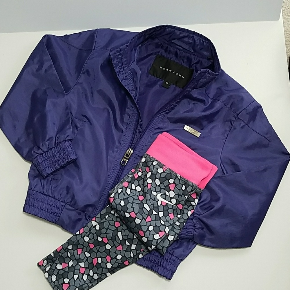 SEAN JOHN PURPLE WINDBREAKER